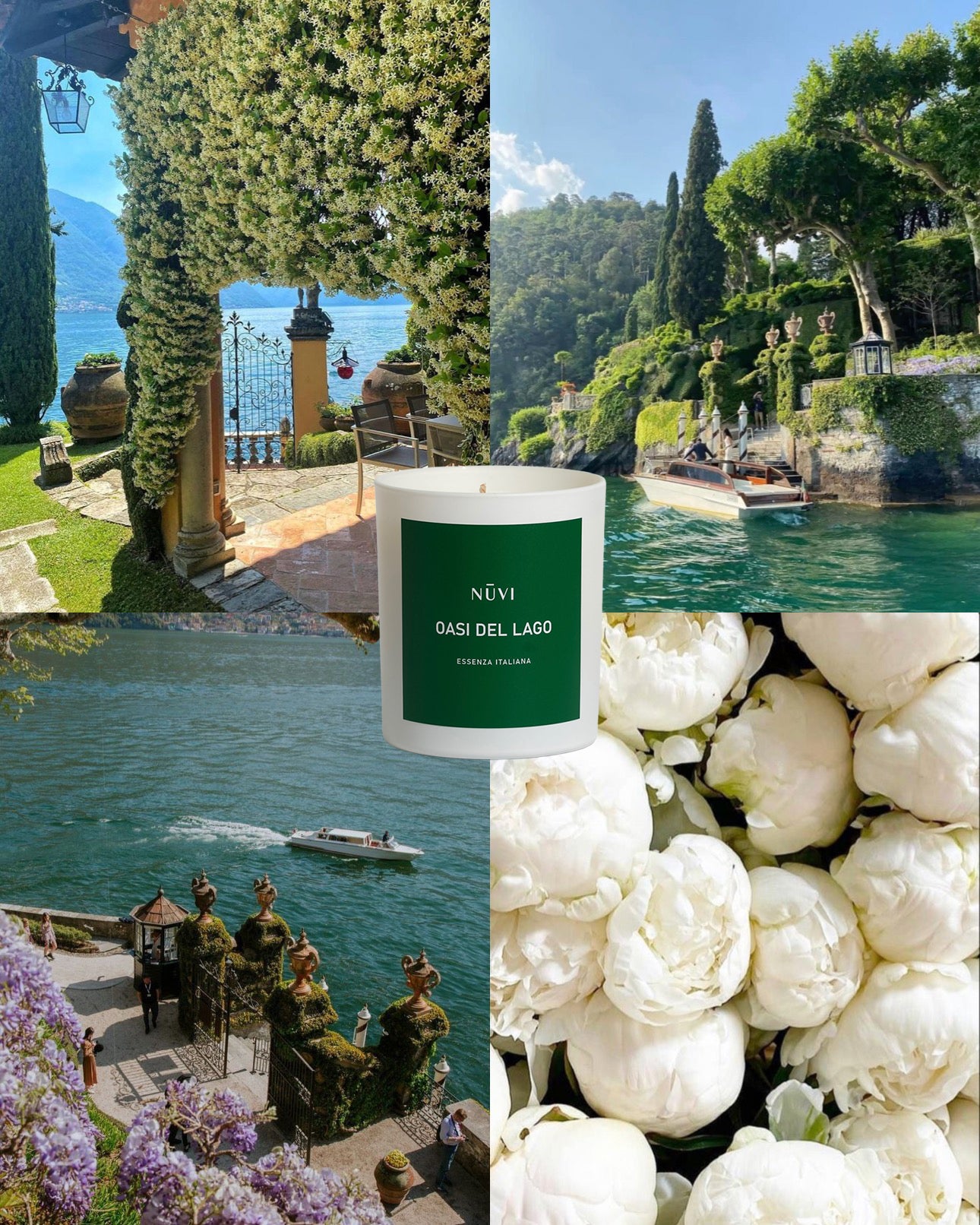 Candela profumata artigianale Aurora in cera di soia, ispirata alla freschezza floreale